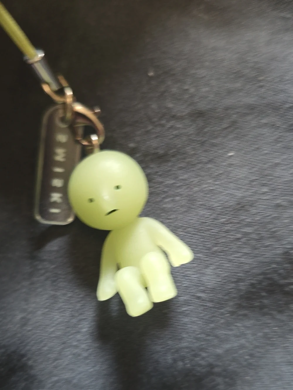 NEW!! Smiski Green V1 Keychain Charm Sitting